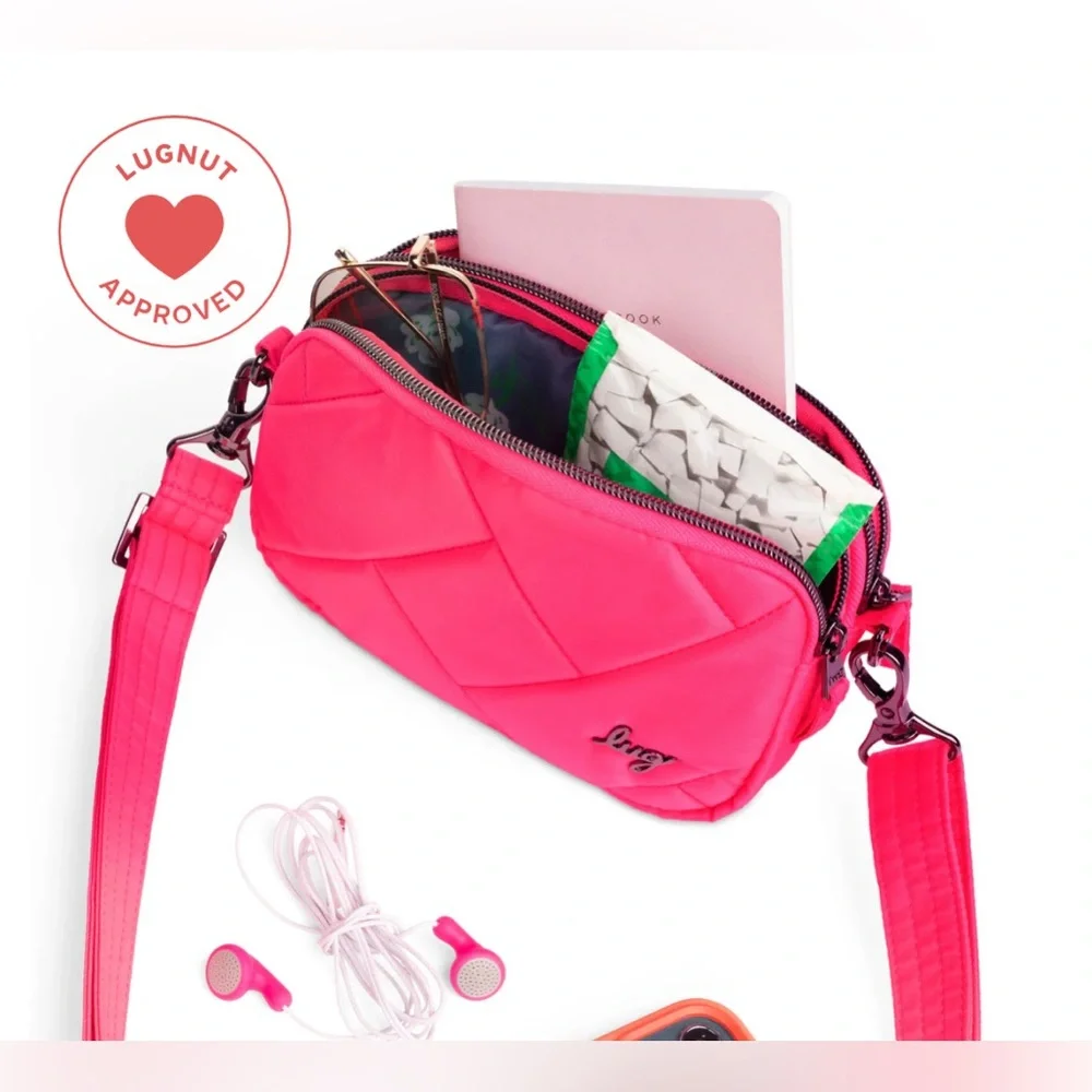 New Lug Coupe SE Convertible Crossbody Bag Resort Black Tropical Floral - Picture 3 of 10